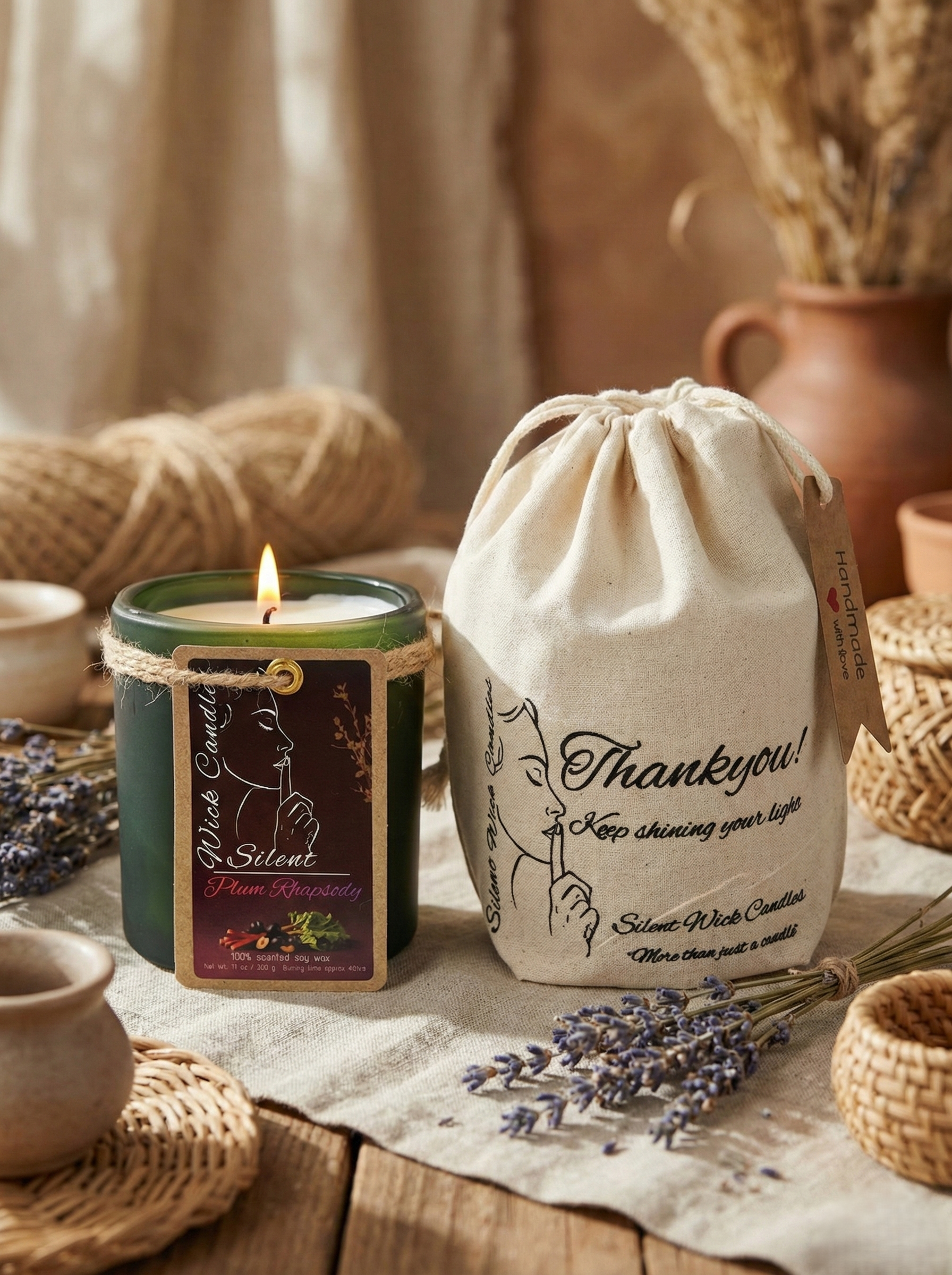 Plum Rhapsody - Glass jar