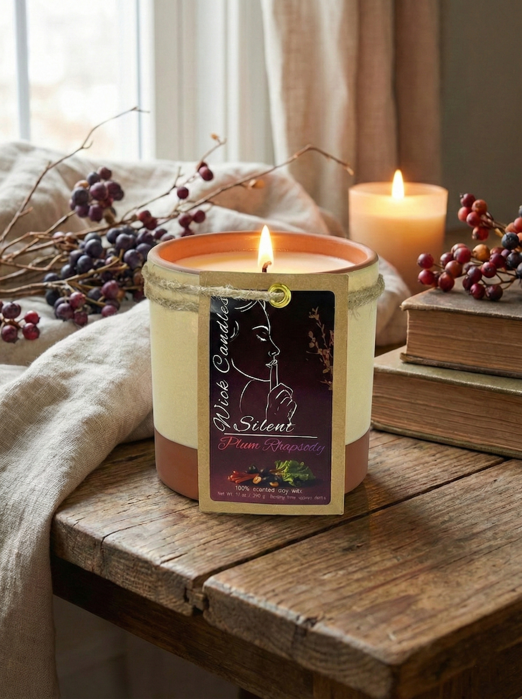 Plum Rhapsody - Pottery Jar