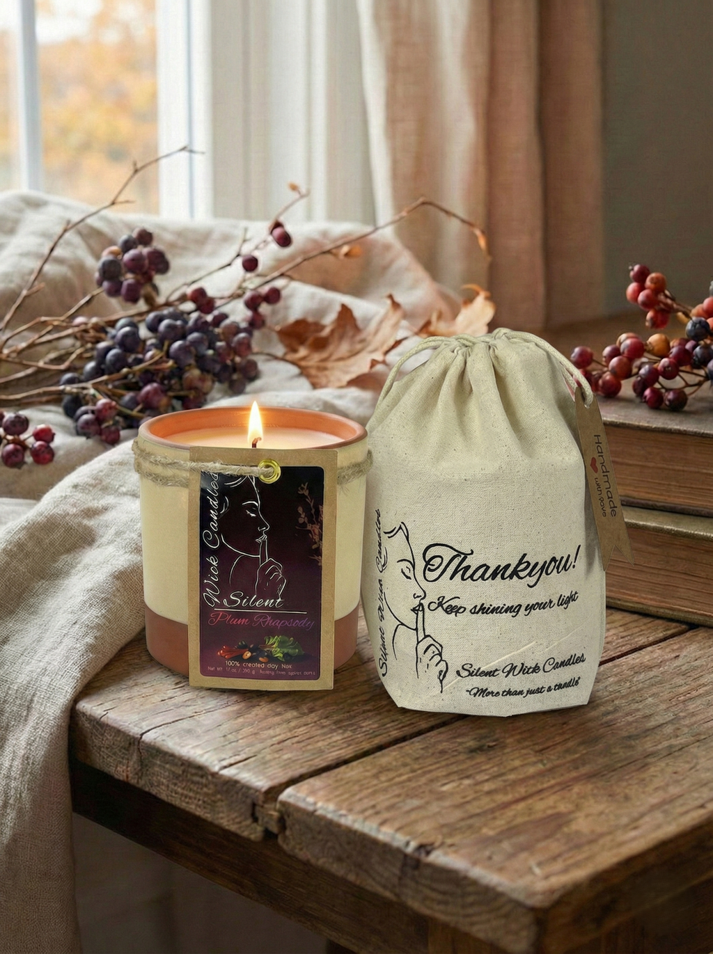 Plum Rhapsody - Pottery Jar