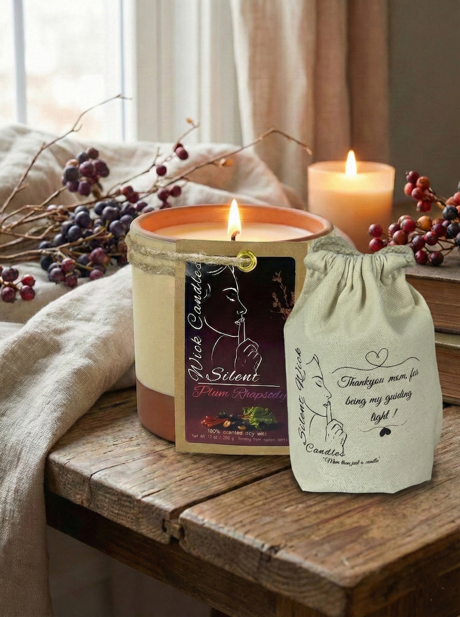 Plum Rhapsody - Pottery Jar