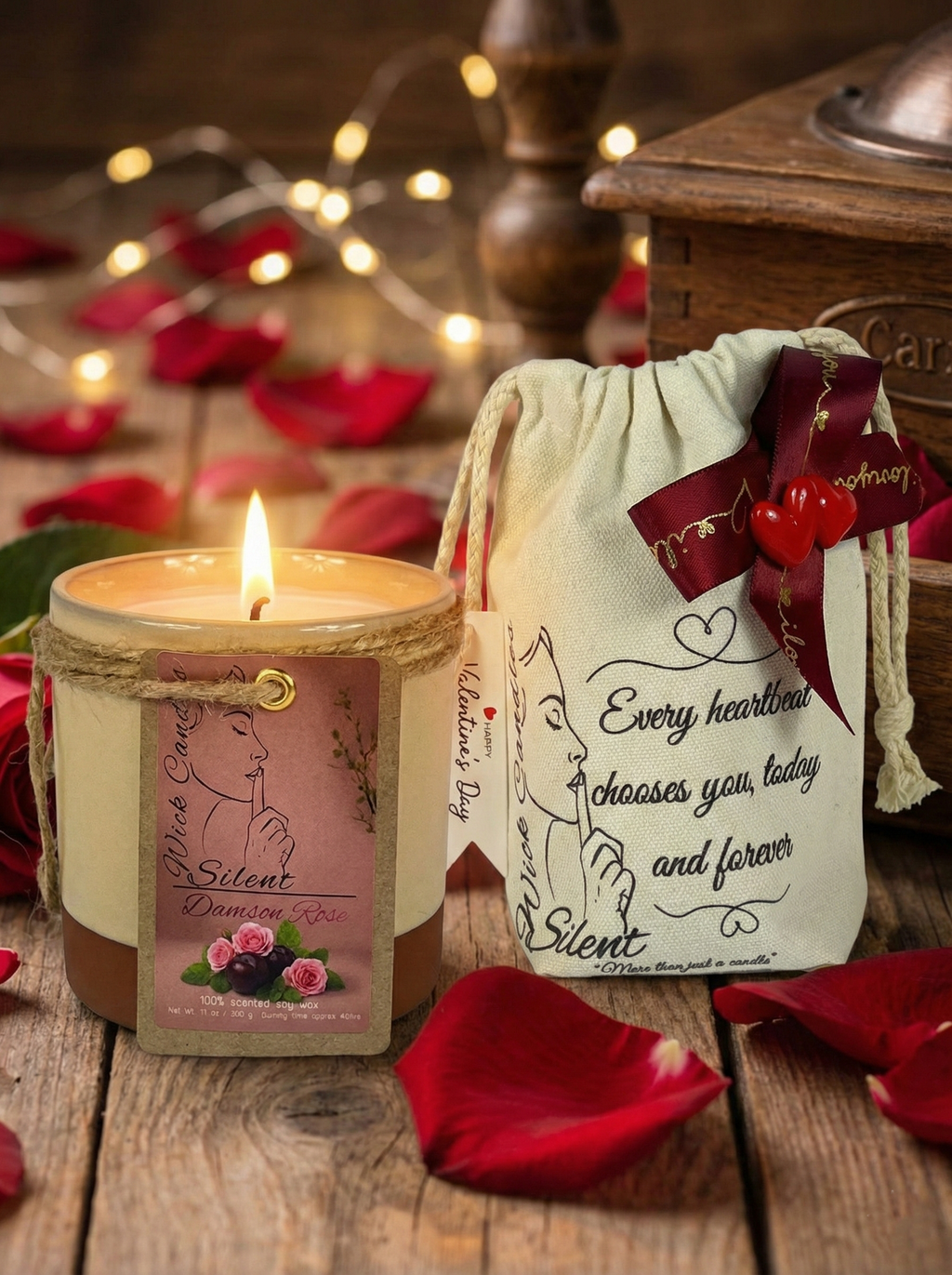 Damson Rose - Pottery Jar