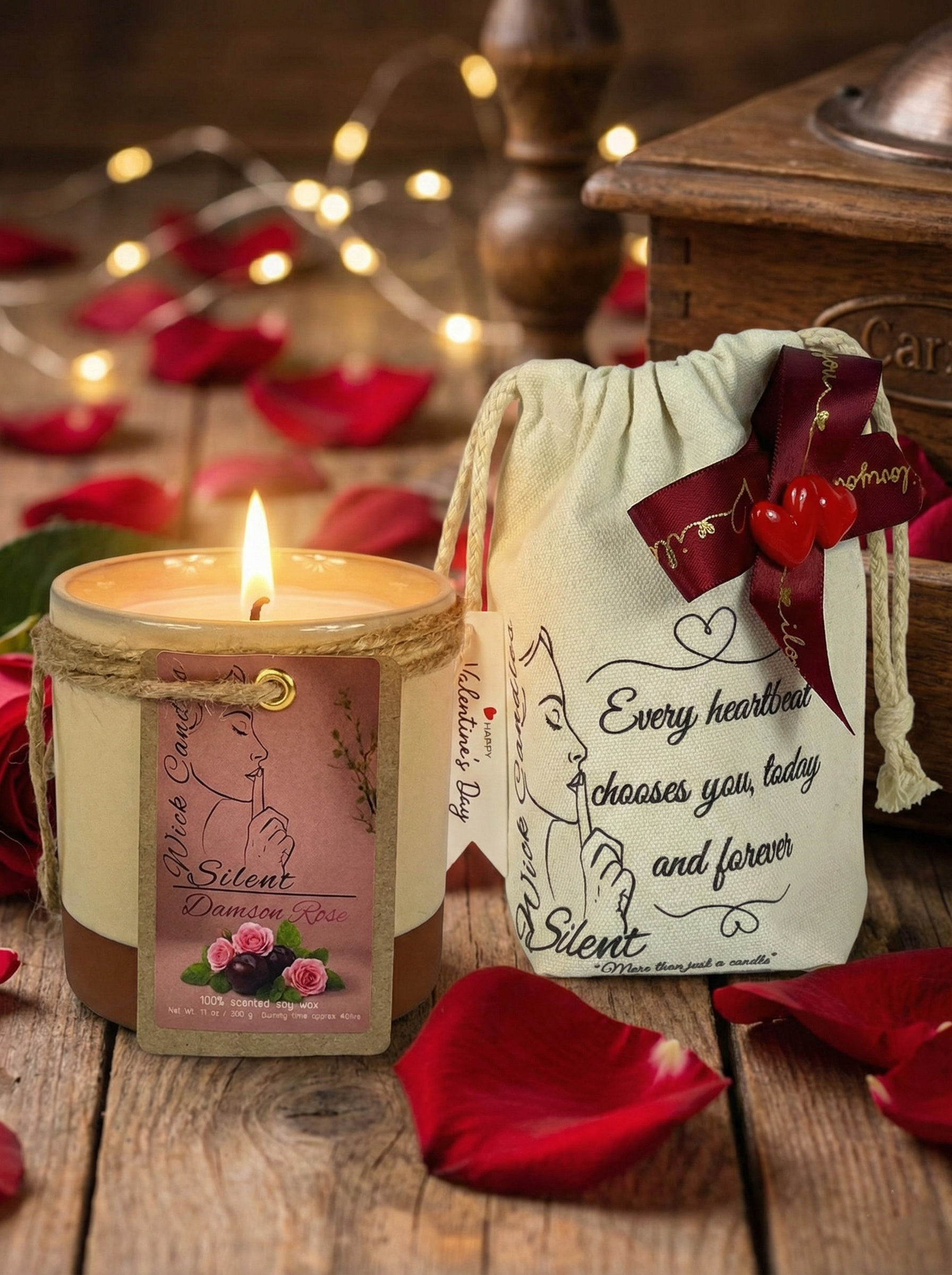 Damson Rose - Pottery Jar