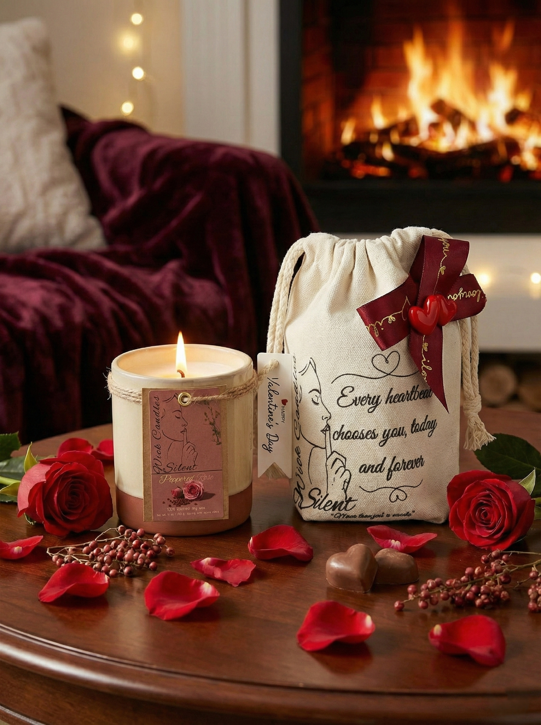 Peppered Rose - Pottery Jar